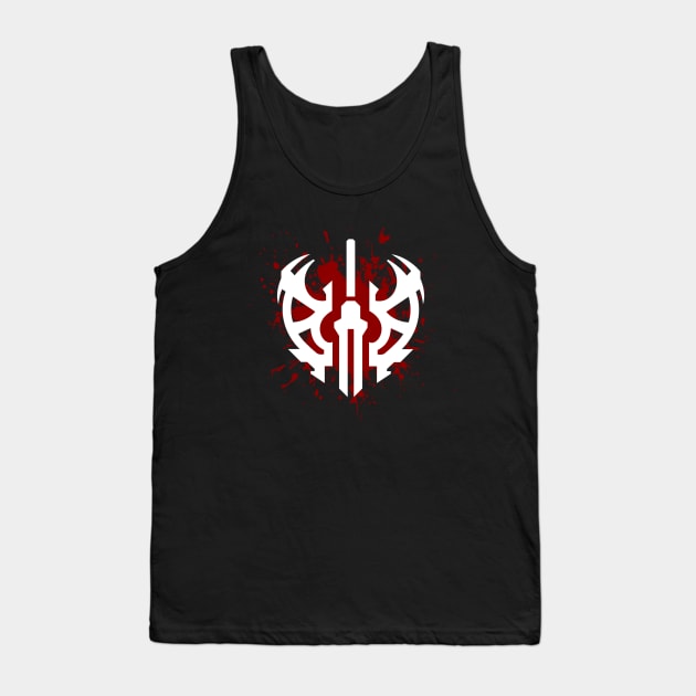 Black Desert Warrior Graphic Design Tank Top by Jaxilar